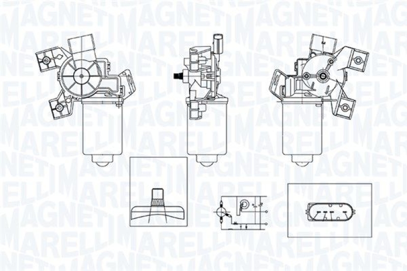 MAGNETI MARELLI Wischermotor