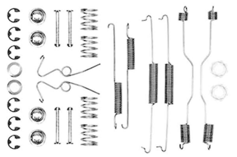 TRW Zubehörsatz Bremsbacken Trommelbremse Montagesatz