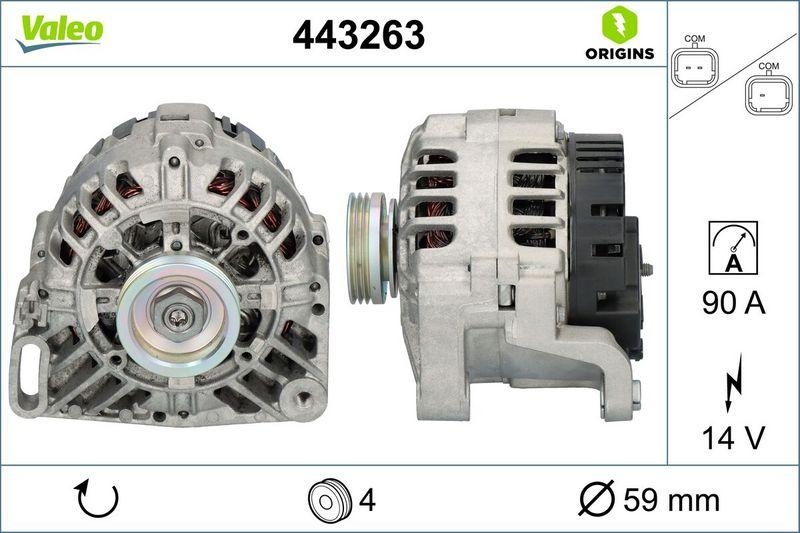 VALEO Alternator VALEO ORIGINS NEW