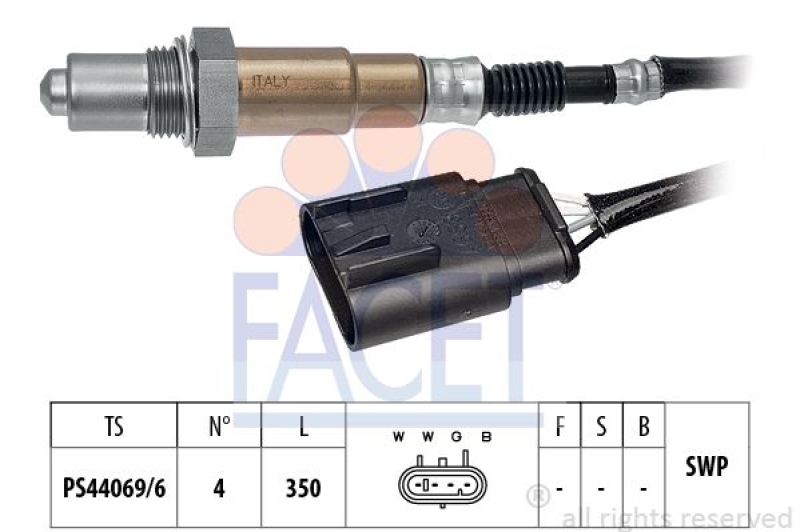 FACET Lambda Sensor Made in Italy - OE Equivalent