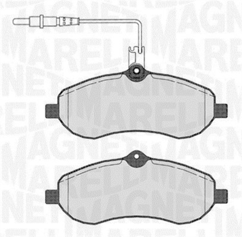 MAGNETI MARELLI Bremsbelagsatz, Scheibenbremse