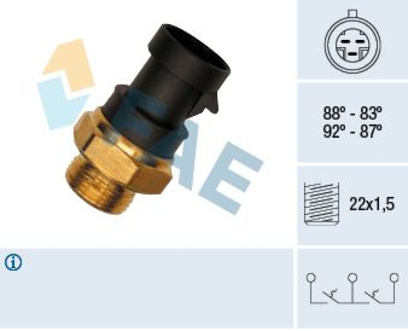 FAE Temperature Switch, radiator fan