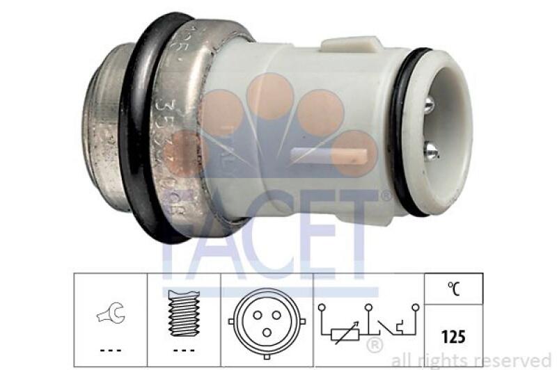 FACET Sensor, K&uuml;hlmitteltemperatur Made in Italy - OE Equivalent