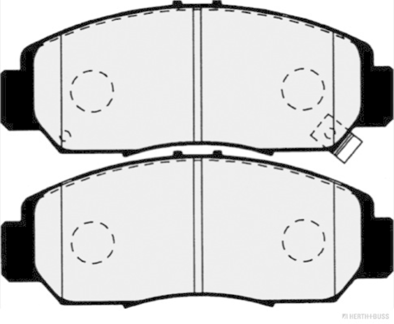 HERTH+BUSS JAKOPARTS Brake Pad Set, disc brake