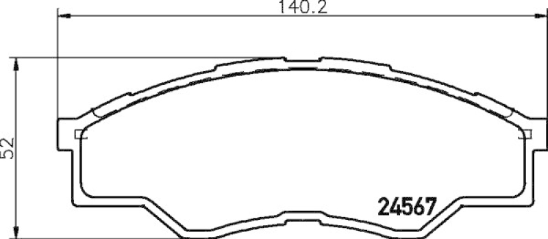 HELLA Brake Pad Set, disc brake