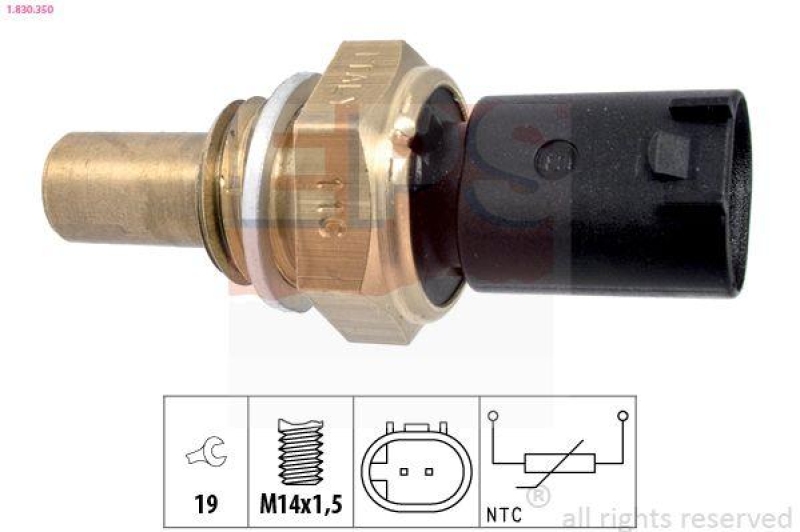 EPS Sensor, Kraftstofftemperatur Made in Italy - OE Equivalent