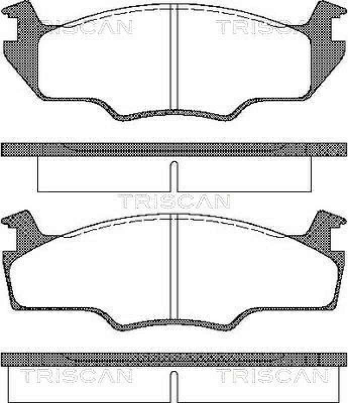 TRISCAN Brake Pad Set, disc brake