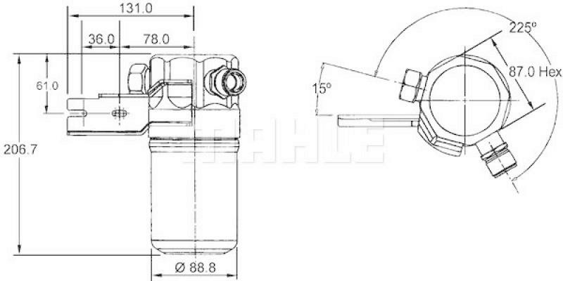 MAHLE Dryer, air conditioning