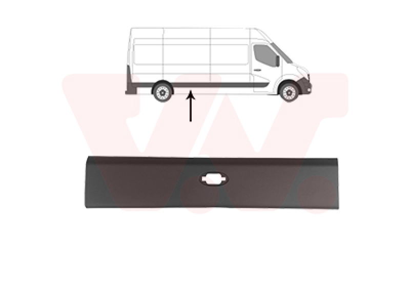 VAN WEZEL Trim/Protection Strip, side panel