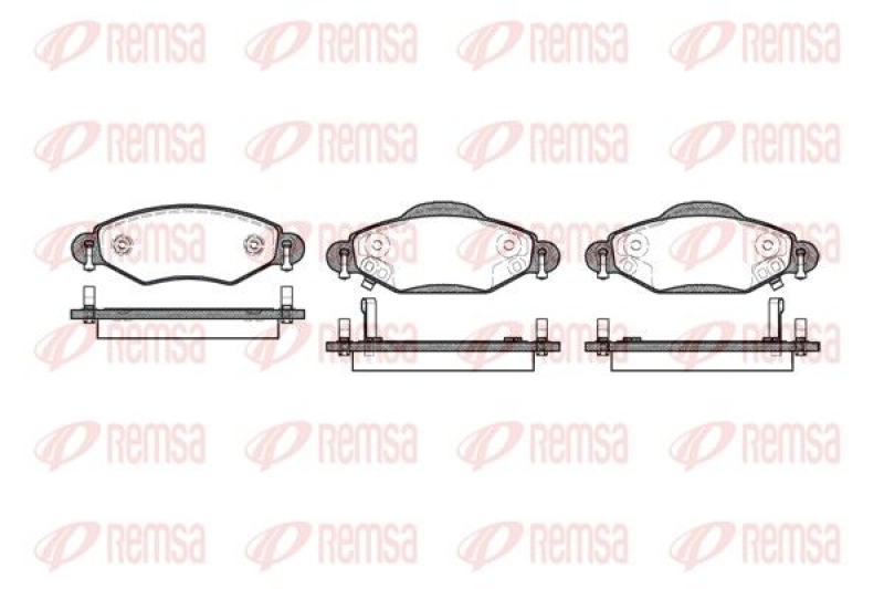 REMSA Brake Pad Set, disc brake