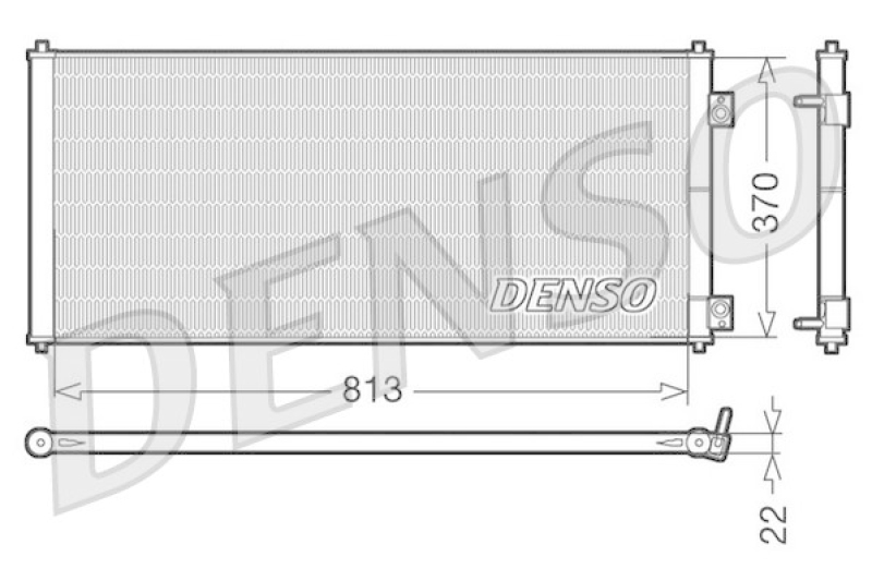 DENSO Kondensator, Klimaanlage