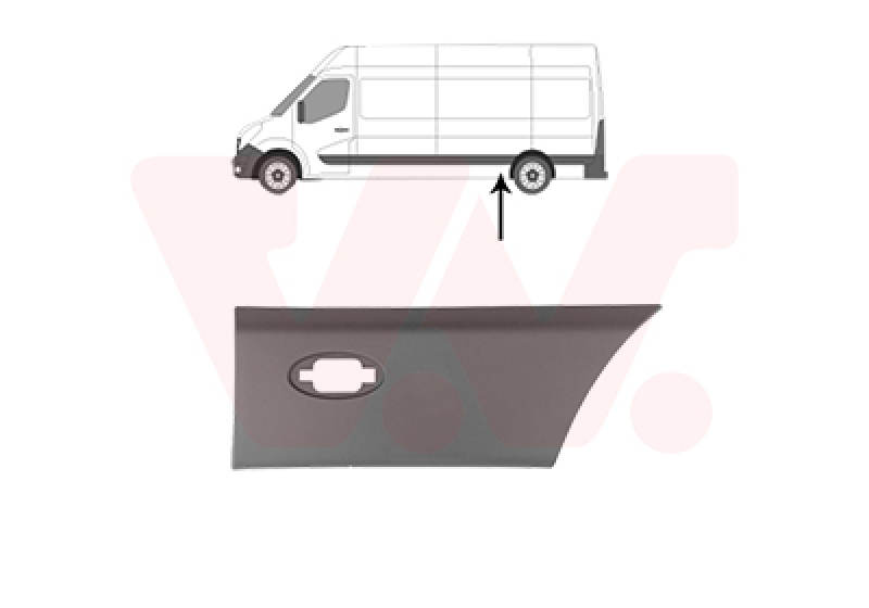 VAN WEZEL Trim/Protection Strip, side panel