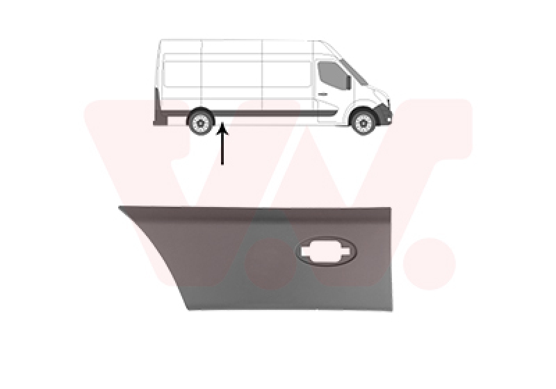 VAN WEZEL Trim/Protection Strip, side panel