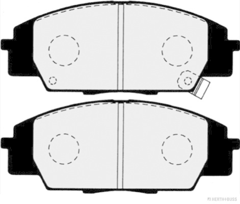 HERTH+BUSS JAKOPARTS Brake Pad Set, disc brake