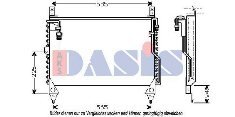 AKS DASIS Condenser, air conditioning