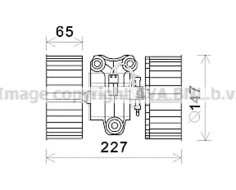 AVA QUALITY COOLING Electric Motor, interior blower