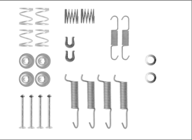 HELLA Accessory Kit, parking brake shoes