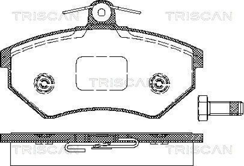 TRISCAN Brake Pad Set, disc brake