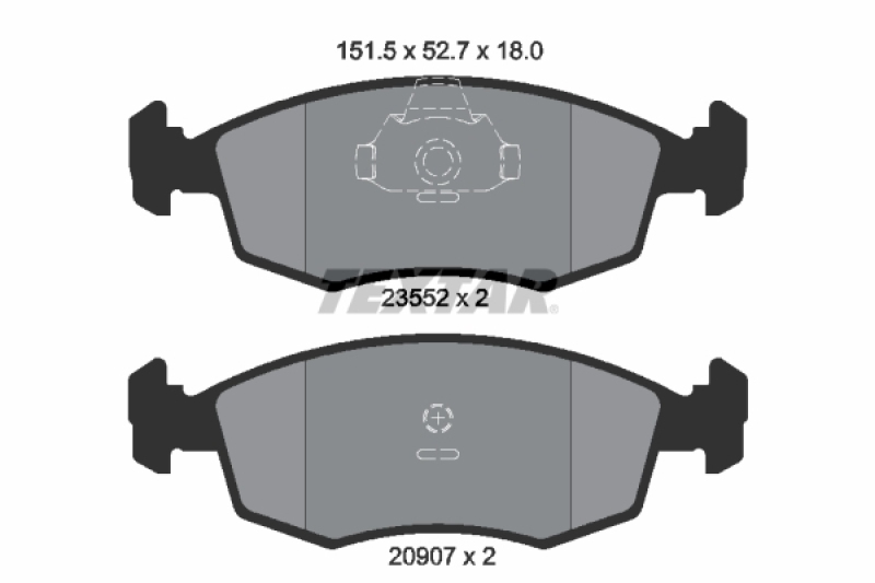 TEXTAR Bremsscheiben Ø284mm + Beläge vorne passend für u.a FIAT PUNTO (188_) 1.8