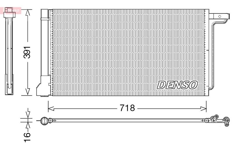 DENSO Kondensator, Klimaanlage