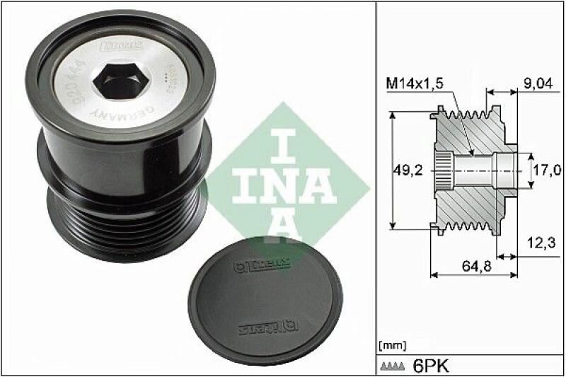 INA Alternator Freewheel Clutch