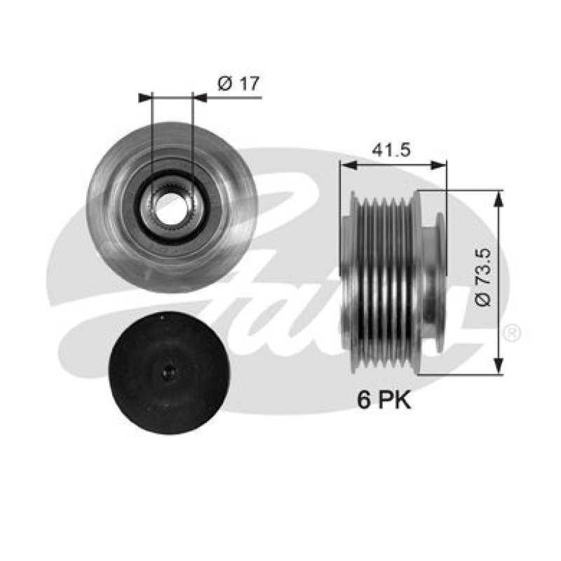 GATES Alternator Freewheel Clutch DriveAlign®