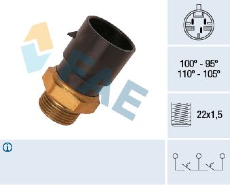 FAE Temperature Switch, radiator fan