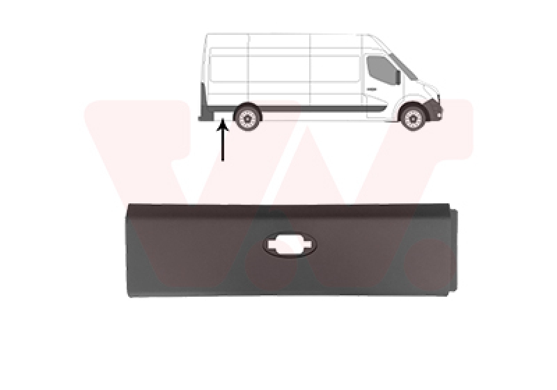 VAN WEZEL Trim/Protection Strip, side panel