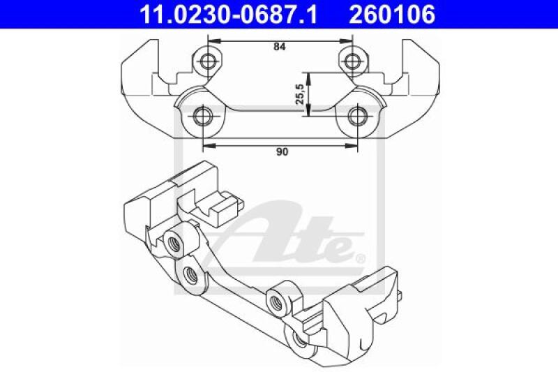 ATE Halter, Bremssattel