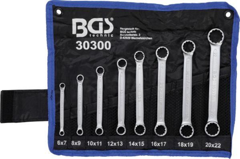 BGS Double Ring Spanner Set