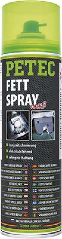 Petec 70250 weißes Fettspray Fett Schmierfett Spray 500 ml Haftfett PKW KFZ