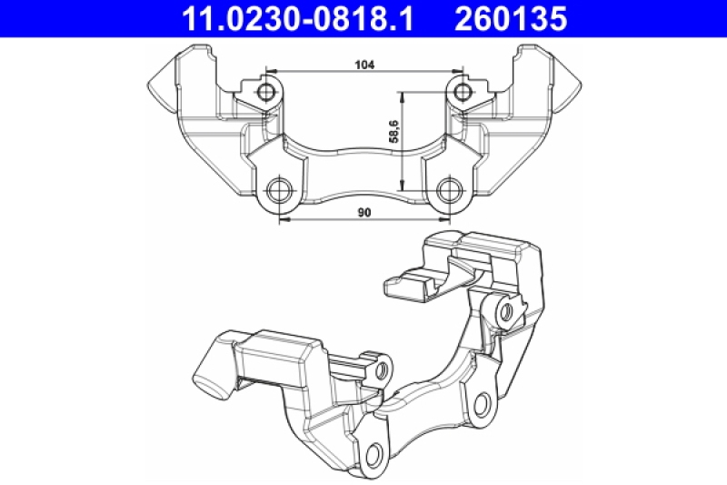 ATE Carrier, brake caliper