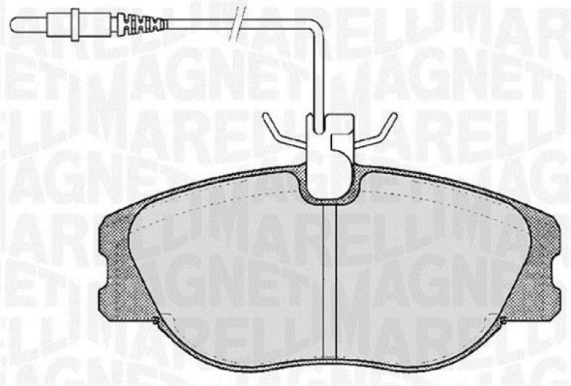 MAGNETI MARELLI Bremsbelagsatz, Scheibenbremse