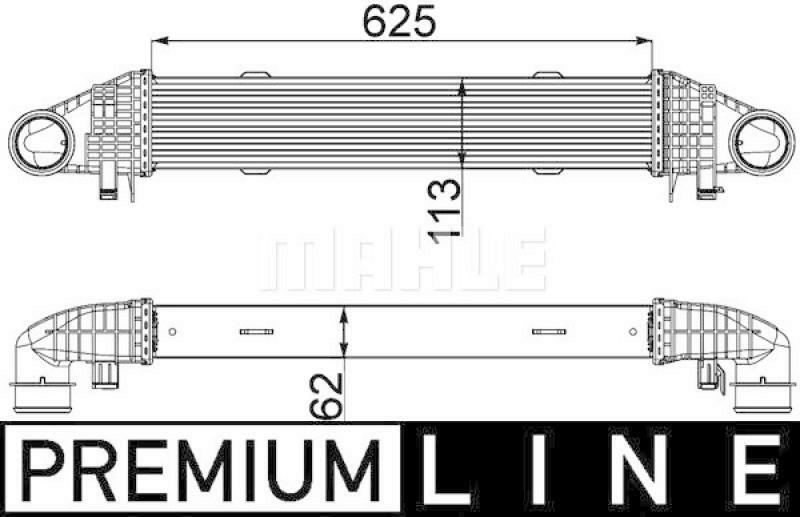 MAHLE Ladeluftkühler PREMIUM LINE