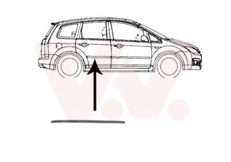 VAN WEZEL Trim/Protective Strip, door