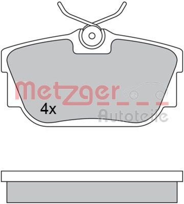 METZGER Bremsbelagsatz, Scheibenbremse