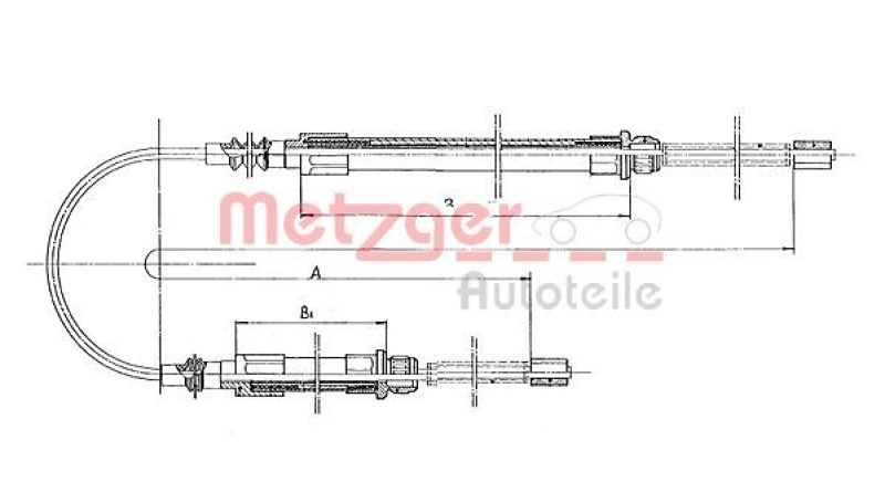 METZGER Seilzug, Feststellbremse