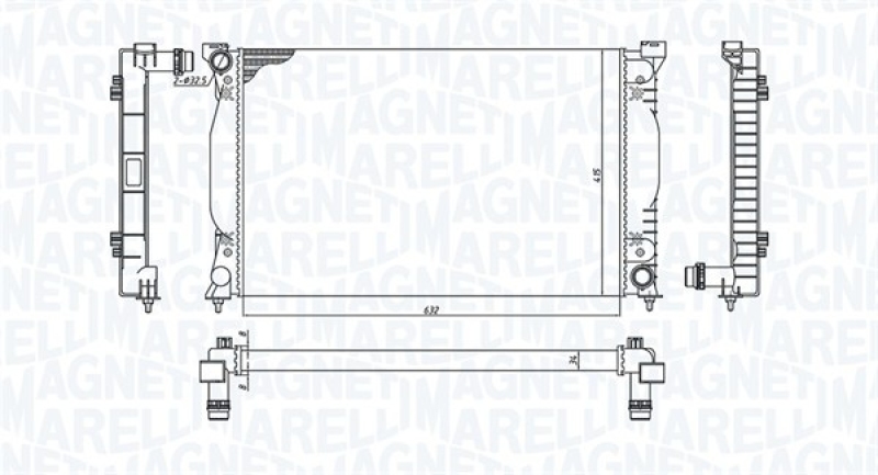 MAGNETI MARELLI Kühler, Motorkühlung