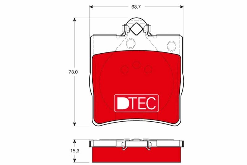 TRW Brake Pad Set, disc brake DTEC COTEC