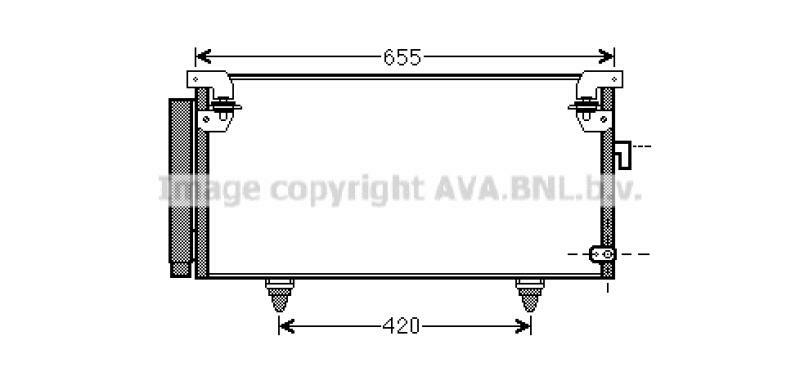 AVA QUALITY COOLING Condenser, air conditioning