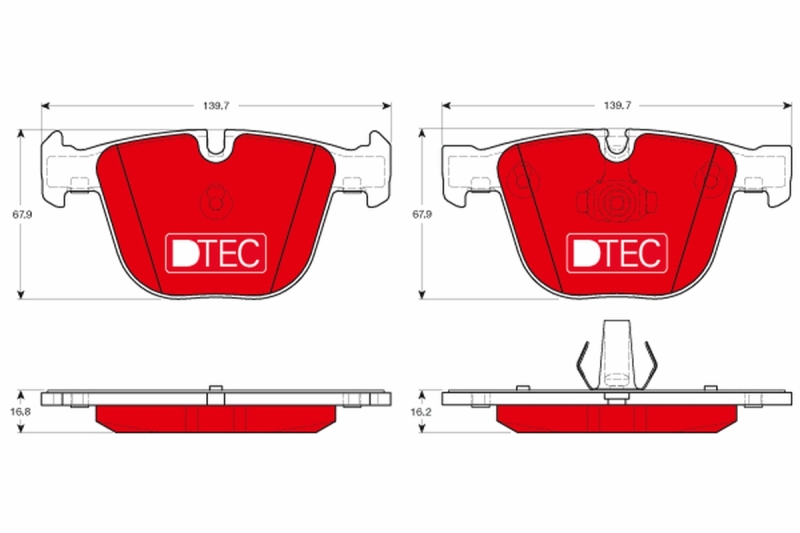 TRW Bremsbelagsatz, Scheibenbremse DTEC COTEC