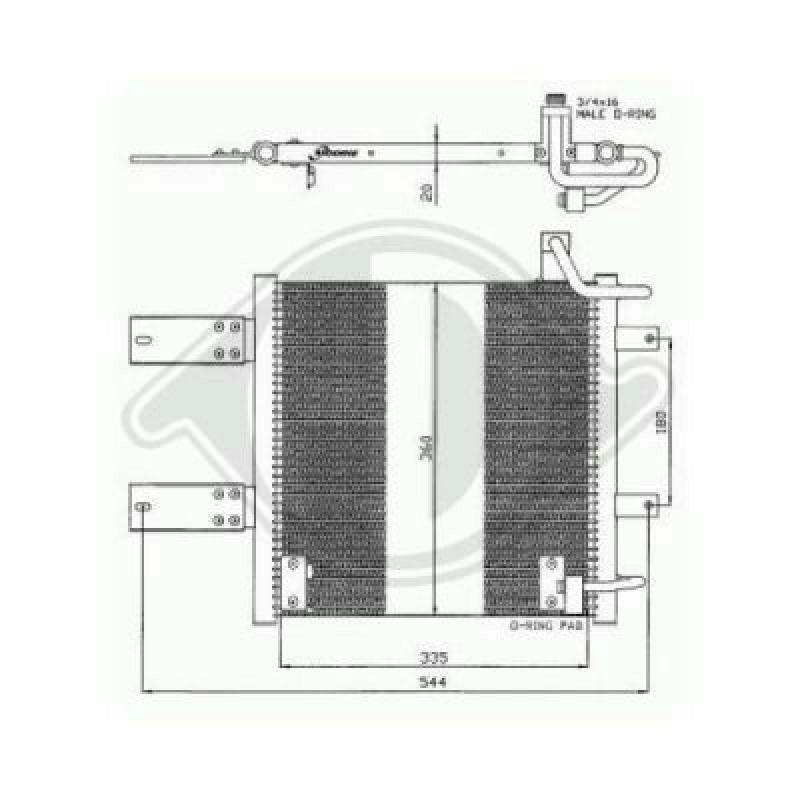 DIEDERICHS Condenser, air conditioning DIEDERICHS Climate