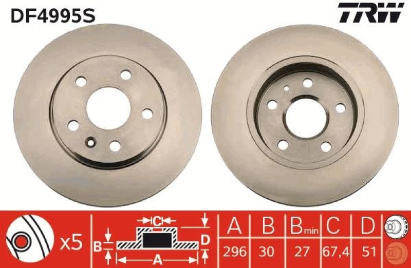 TRW BREMSSCHEIBEN + TRW BREMSBELÄGE