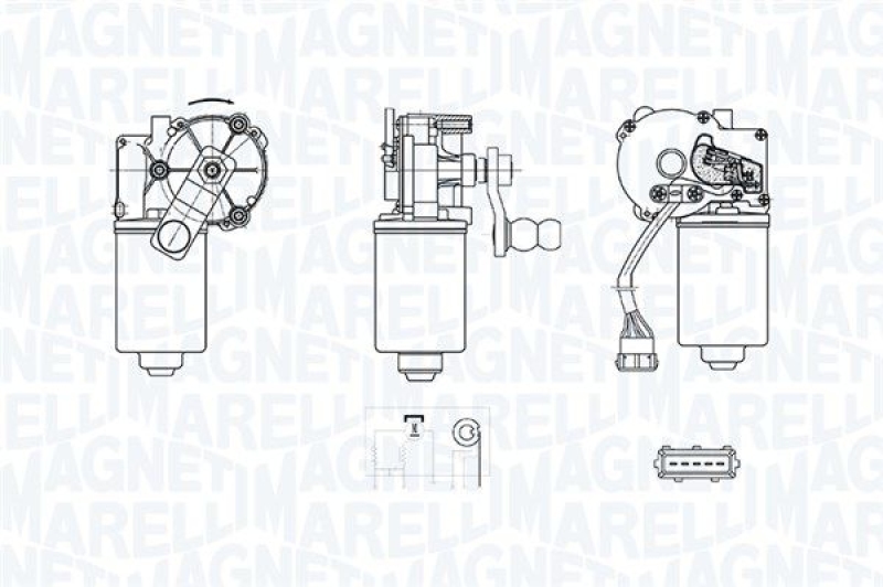 MAGNETI MARELLI Wischermotor