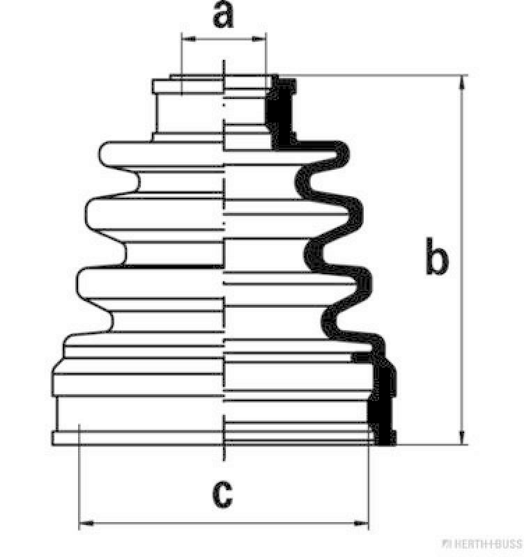 HERTH+BUSS JAKOPARTS Faltenbalgsatz, Antriebswelle