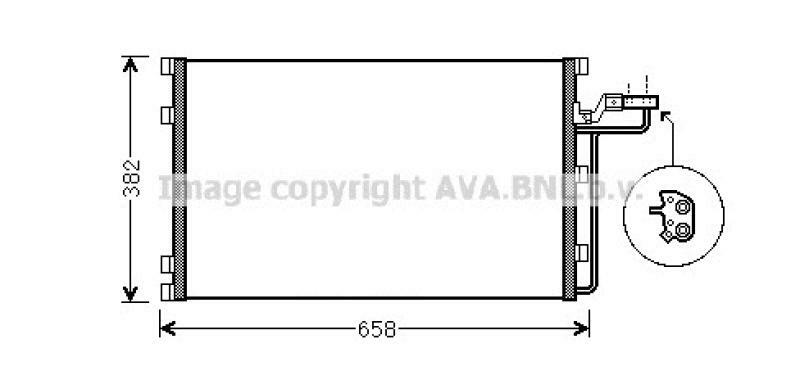 AVA QUALITY COOLING Kondensator, Klimaanlage