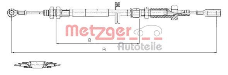 METZGER Seilzug, Feststellbremse