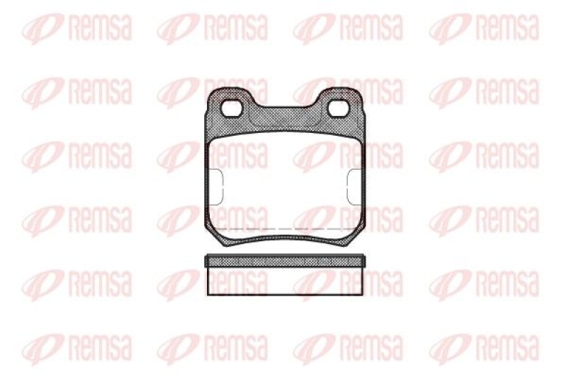 REMSA Brake Pad Set, disc brake