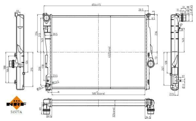 NRF Radiator, engine cooling