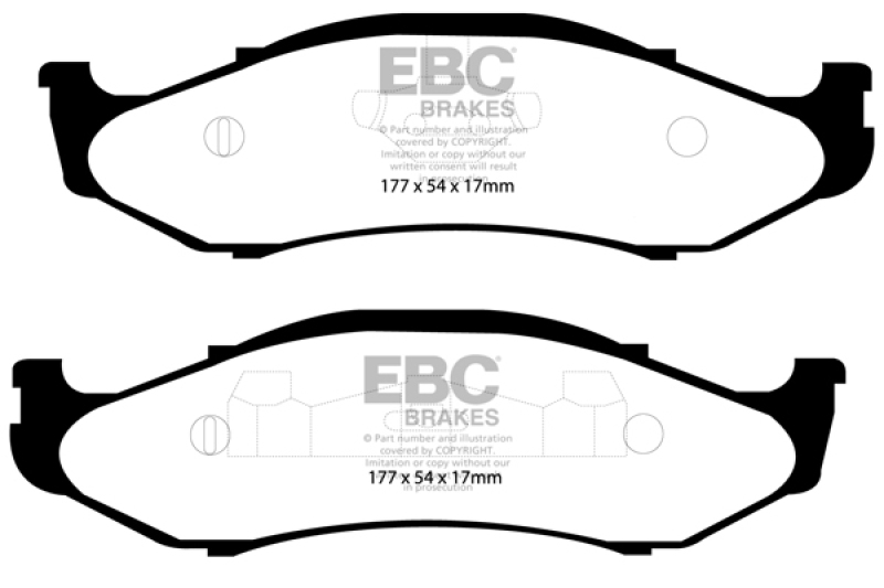 EBC Brakes Bremsbelagsatz, Scheibenbremse